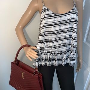 Lush Striped Peplum Tank